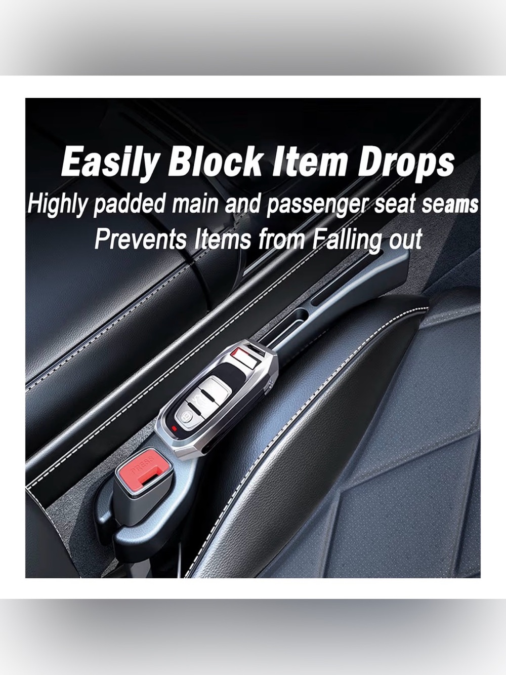 Car Seat Gap Filler, Brown - Picture 5 of 5